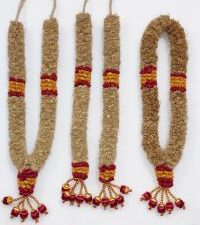 Vetiver Garland (Malai) – Natural Aromatic Garland for Positive Energy, Cooling Effect and Connecting with Cosmic Vibration-( NRTVGL-072)